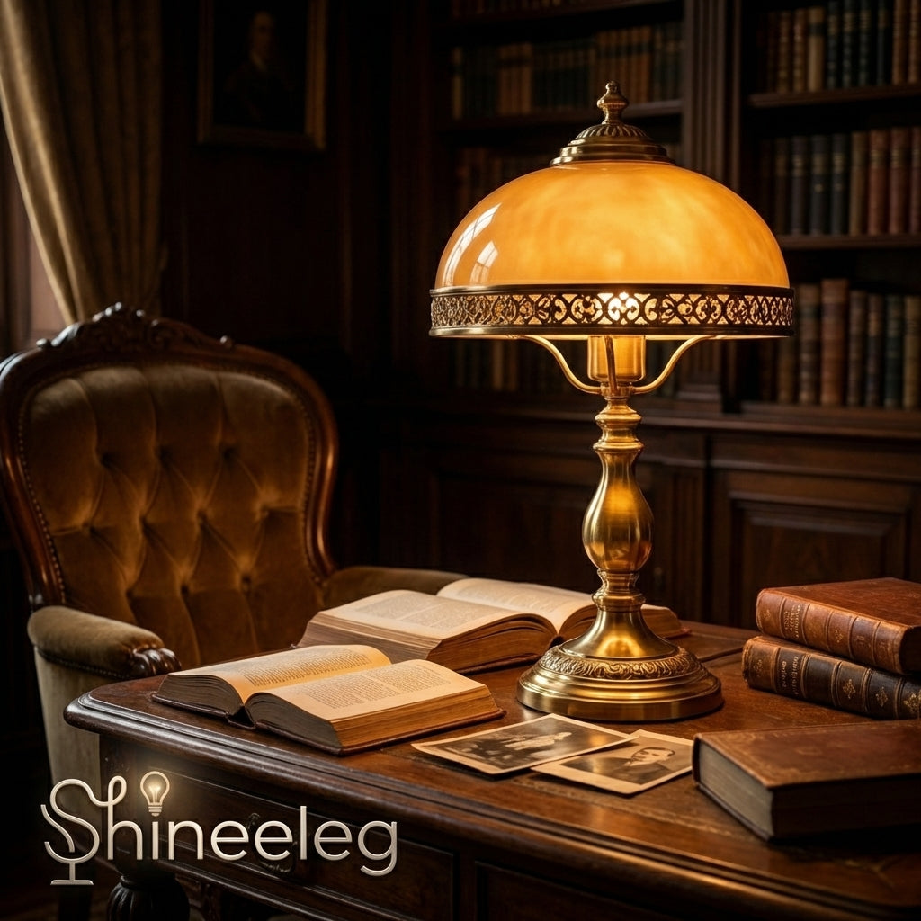 🏛️ Shineeleg™ Heritage Amber Desk Lamp